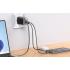 Mcdodo CH-4100 Super-Fast Wall Charger 2IN1 USB-C & USB-A GAN 67W 3A, Display + Retractable Cable 65 cm 60W - Black